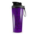 Skin Wrap Decal for IceShaker 2nd Gen 26oz Folder Doodles Purple (SHAKER NOT INCLUDED)