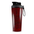 Skin Wrap Decal for IceShaker 2nd Gen 26oz Folder Doodles Red Dark (SHAKER NOT INCLUDED)