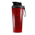 Skin Wrap Decal for IceShaker 2nd Gen 26oz Folder Doodles Red (SHAKER NOT INCLUDED)