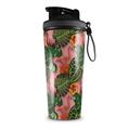 Skin Wrap Decal for IceShaker 2nd Gen 26oz Famingos and Flowers Pink (SHAKER NOT INCLUDED)