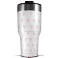 Skin Wrap Decal for 2017 RTIC Tumblers 40oz Hearts Pink (TUMBLER NOT INCLUDED)