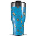 Skin Wrap Decal for 2017 RTIC Tumblers 40oz Sea Shells 02 Blue Medium (TUMBLER NOT INCLUDED)