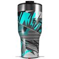 Skin Wrap Decal for 2017 RTIC Tumblers 40oz Baja 0032 Neon Teal (TUMBLER NOT INCLUDED)