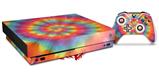 Skin Wrap for XBOX One X Console and Controller Tie Dye Swirl 102