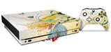 Skin Wrap for XBOX One X Console and Controller Water Butterflies