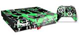 Skin Wrap for XBOX One X Console and Controller SceneKid Green