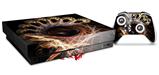 Skin Wrap compatible with XBOX One X Console and Controller Enter Here