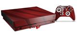 Skin Wrap for XBOX One X Console and Controller VintageID 25 Red
