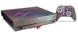 Skin Wrap for XBOX One X Console and Controller Purple Orange