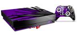 Skin Wrap for XBOX One X Console and Controller Baja 0040 Purple