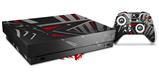 Skin Wrap for XBOX One X Console and Controller Baja 0023 Red