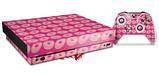 Skin Wrap for XBOX One X Console and Controller Donuts Hot Pink Fuchsia