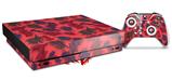 Skin Wrap for XBOX One X Console and Controller Floating Coral Coral