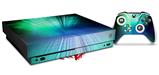Skin Wrap for XBOX One X Console and Controller Bent Light Seafoam Greenish