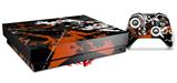 Skin Wrap for XBOX One X Console and Controller Baja 0003 Burnt Orange