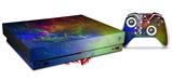 Skin Wrap for XBOX One X Console and Controller Fireworks