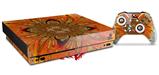 Skin Wrap for XBOX One X Console and Controller Flower Stone
