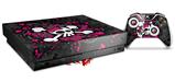 Skin Wrap for XBOX One X Console and Controller Girly Skull Bones