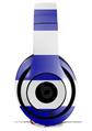 WraptorSkinz Skin Decal Wrap compatible with Beats Studio 2 and 3 Wired and Wireless Headphones Psycho Stripes Blue and White Skin Only (HEADPHONES NOT INCLUDED)