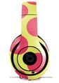 WraptorSkinz Skin Decal Wrap compatible with Beats Studio 2 and 3 Wired and Wireless Headphones Kearas Polka Dots Pink And Yellow Skin Only (HEADPHONES NOT INCLUDED)