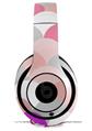 WraptorSkinz Skin Decal Wrap compatible with Beats Studio 2 and 3 Wired and Wireless Headphones Brushed Circles Pink Skin Only (HEADPHONES NOT INCLUDED)