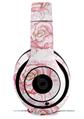 WraptorSkinz Skin Decal Wrap compatible with Beats Studio 2 and 3 Wired and Wireless Headphones Flowers Pattern Roses 13 Skin Only (HEADPHONES NOT INCLUDED)