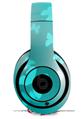 WraptorSkinz Skin Decal Wrap compatible with Beats Studio 2 and 3 Wired and Wireless Headphones Bokeh Butterflies Neon Teal Skin Only (HEADPHONES NOT INCLUDED)