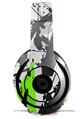 WraptorSkinz Skin Decal Wrap compatible with Beats Studio 2 and 3 Wired and Wireless Headphones Baja 0018 Lime Green Skin Only (HEADPHONES NOT INCLUDED)