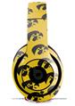 WraptorSkinz Skin Decal Wrap compatible with Beats Studio 2 and 3 Wired and Wireless Headphones Iowa Hawkeyes Tigerhawk Tiled 06 Black on Gold Skin Only (HEADPHONES NOT INCLUDED)