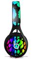 WraptorSkinz Skin Decal Wrap compatible with Beats EP Headphones Rainbow Leopard Skin Only HEADPHONES NOT INCLUDED