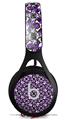 WraptorSkinz Skin Decal Wrap compatible with Beats EP Headphones Splatter Girly Skull Purple Skin Only HEADPHONES NOT INCLUDED