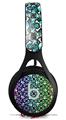 WraptorSkinz Skin Decal Wrap compatible with Beats EP Headphones Splatter Girly Skull Rainbow Skin Only HEADPHONES NOT INCLUDED