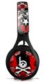 WraptorSkinz Skin Decal Wrap compatible with Beats EP Headphones Emo Skull Skin Only HEADPHONES NOT INCLUDED