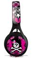 WraptorSkinz Skin Decal Wrap compatible with Beats EP Headphones Scene Girl Skull Skin Only HEADPHONES NOT INCLUDED