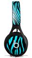 WraptorSkinz Skin Decal Wrap compatible with Beats EP Headphones Zebra Blue Skin Only HEADPHONES NOT INCLUDED