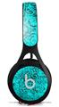 WraptorSkinz Skin Decal Wrap compatible with Beats EP Headphones Folder Doodles Neon Teal Skin Only HEADPHONES NOT INCLUDED