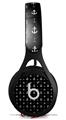 WraptorSkinz Skin Decal Wrap compatible with Beats EP Headphones Nautical Anchors Away 02 Black Skin Only HEADPHONES NOT INCLUDED