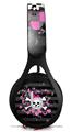 WraptorSkinz Skin Decal Wrap compatible with Beats EP Headphones Pink Bow Skull Skin Only HEADPHONES NOT INCLUDED