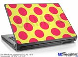 Laptop Skin (Medium) - Kearas Polka Dots Pink And Yellow