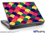 Laptop Skin (Medium) - Brushed Cirlces Multi Dark