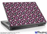 Laptop Skin (Medium) - Splatter Girly Skull Pink