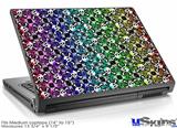 Laptop Skin (Medium) - Splatter Girly Skull Rainbow