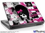 Laptop Skin (Medium) - Scene Kid Girl Skull