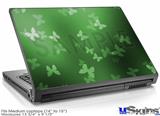 Laptop Skin (Medium) - Bokeh Butterflies Green