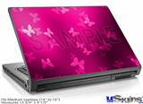 Laptop Skin (Medium) - Bokeh Butterflies Hot Pink