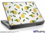 Laptop Skin (Medium) - Lemon Leaves White