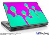 Laptop Skin (Medium) - Drip Teal Pink Yellow