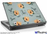 Laptop Skin (Medium) - Poppy Orange Light Blue