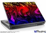 Laptop Skin (Medium) - Liquid Metal Chrome Flame Hot