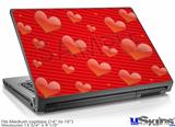 Laptop Skin (Medium) - Glass Hearts Red